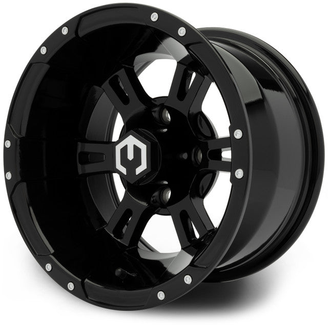 MODZ 12' Ambush Glossy Black - Tire and Wheel Combo