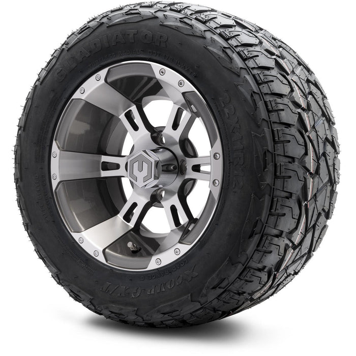 MODZ 12' Ambush Gunmetal - Tire and Wheel Combo