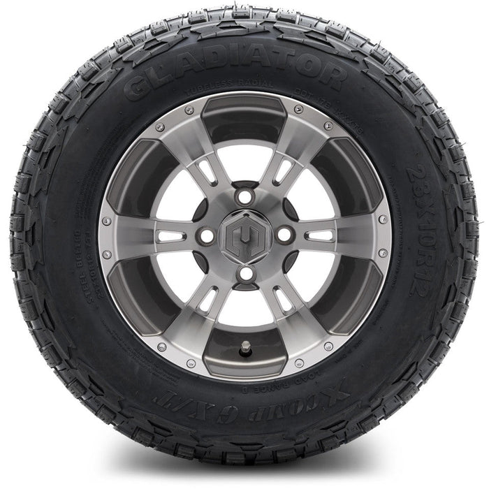 MODZ 12' Ambush Gunmetal - Tire and Wheel Combo
