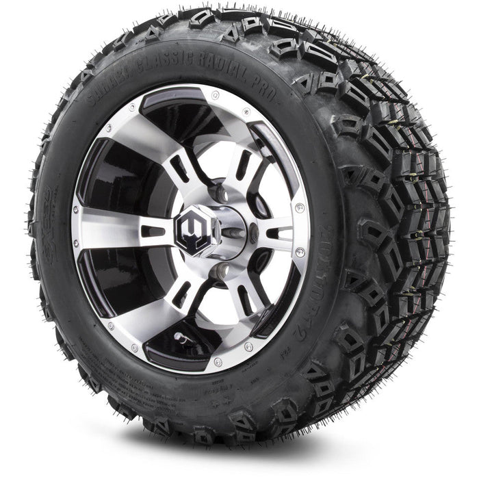 MODZ 12' Ambush Machined Black- Tire and Wheel Combo