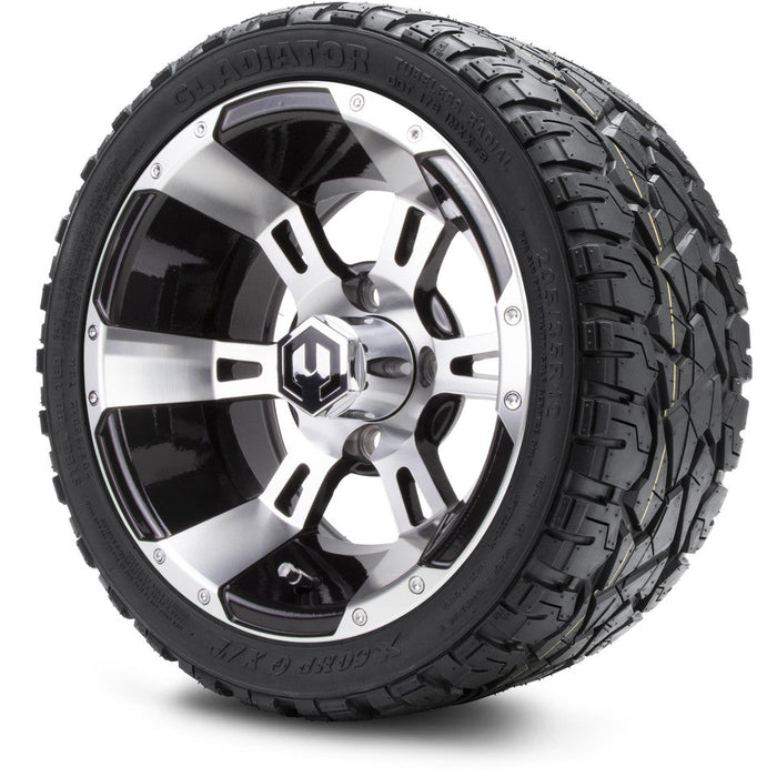 MODZ 12' Ambush Machined Black- Tire and Wheel Combo