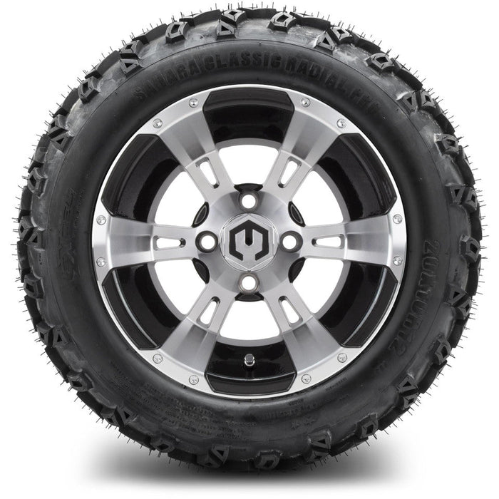 MODZ 12' Ambush Machined Black- Tire and Wheel Combo