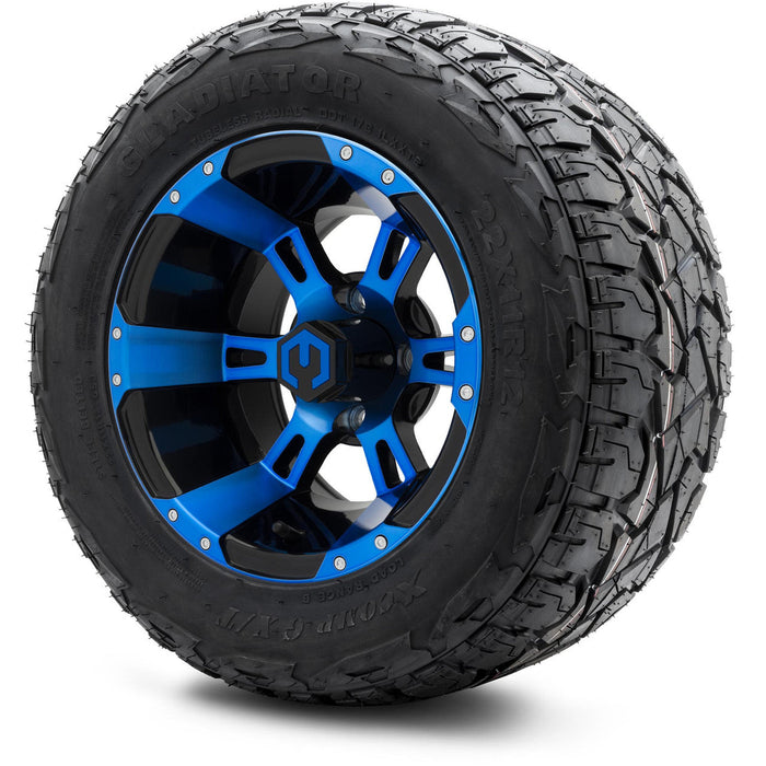 MODZ 12' Ambush Blue & Black - Tire and Wheel Combo