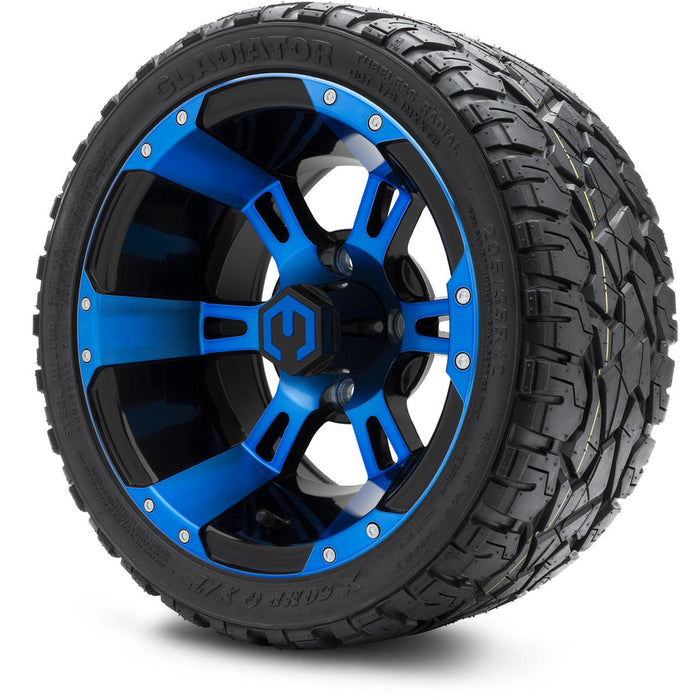 MODZ 12' Ambush Blue & Black - Tire and Wheel Combo