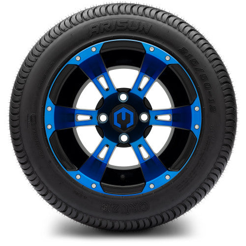 MODZ 12' Ambush Blue & Black - Tire and Wheel Combo