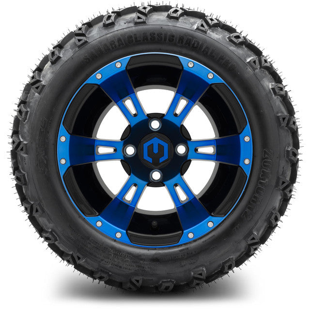 MODZ 12' Ambush Blue & Black - Tire and Wheel Combo