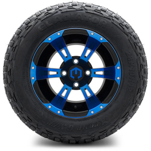 MODZ 12' Ambush Blue & Black - Tire and Wheel Combo