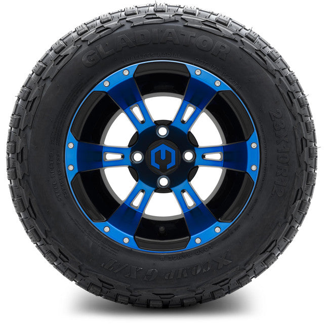MODZ 12' Ambush Blue & Black - Tire and Wheel Combo