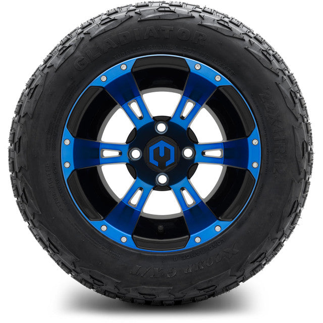 MODZ 12' Ambush Blue & Black - Tire and Wheel Combo