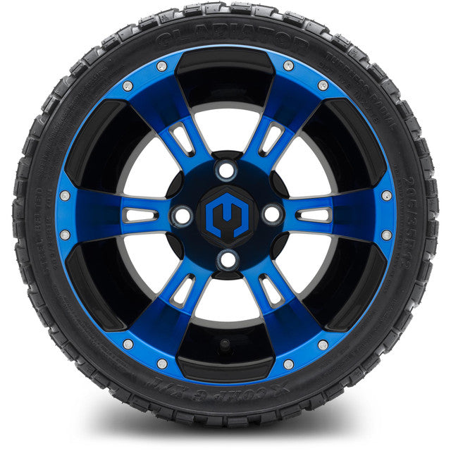 MODZ 12' Ambush Blue & Black - Tire and Wheel Combo