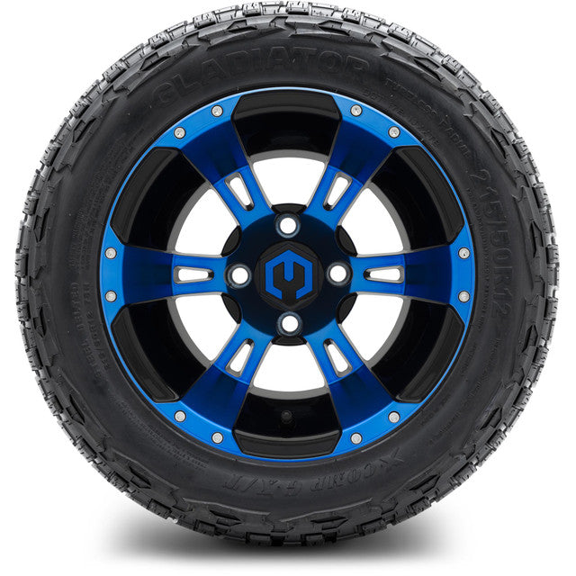 MODZ 12' Ambush Blue & Black - Tire and Wheel Combo