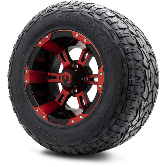 MODZ 12' Ambush Red & Black - Tire and Wheel Combo