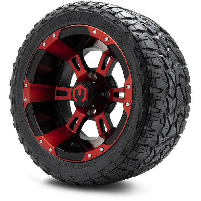 MODZ 12' Ambush Red & Black - Tire and Wheel Combo