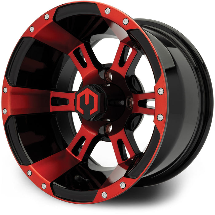 MODZ 12' Ambush Red & Black - Tire and Wheel Combo