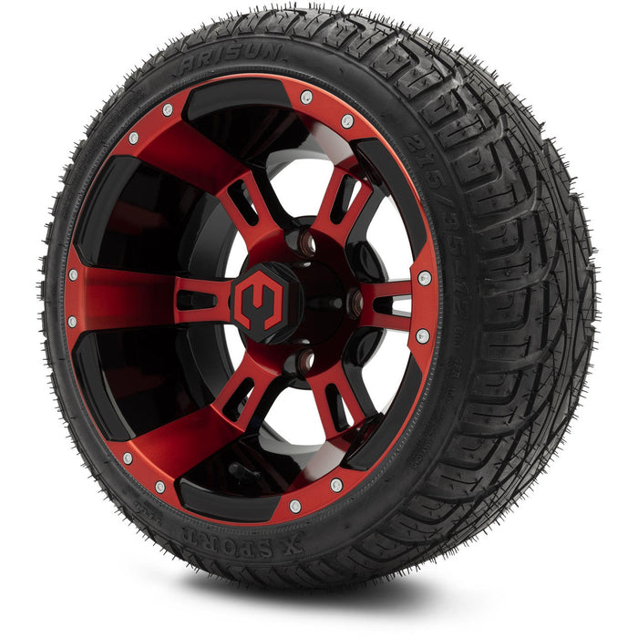MODZ 12' Ambush Red & Black - Tire and Wheel Combo