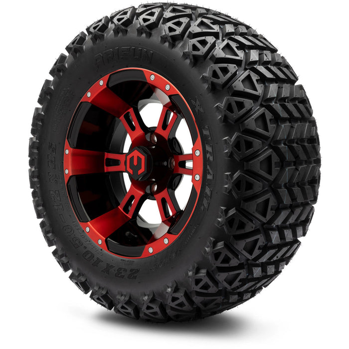MODZ 12' Ambush Red & Black - Tire and Wheel Combo