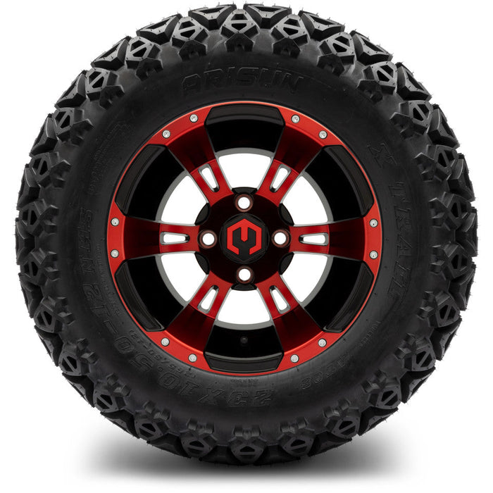 MODZ 12' Ambush Red & Black - Tire and Wheel Combo