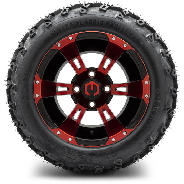 MODZ 12' Ambush Red & Black - Tire and Wheel Combo