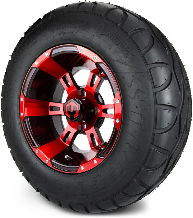 MODZ 12' Ambush Red & Black - Tire and Wheel Combo