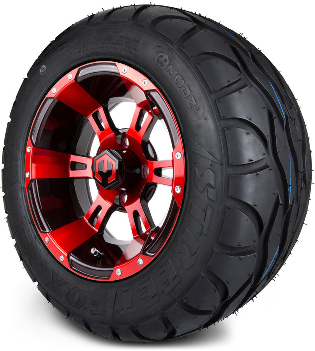 MODZ 12' Ambush Red & Black - Tire and Wheel Combo
