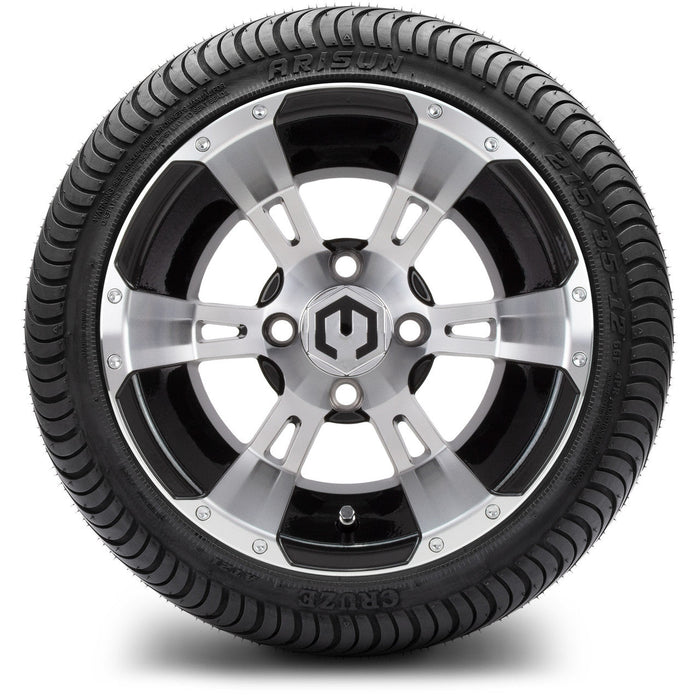 MODZ 12' Ambush Machined Black- Tire and Wheel Combo