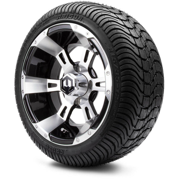 MODZ 12' Ambush Machined Black- Tire and Wheel Combo
