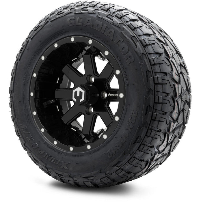 MODZ 12' Ambush Glossy Black - Tire and Wheel Combo
