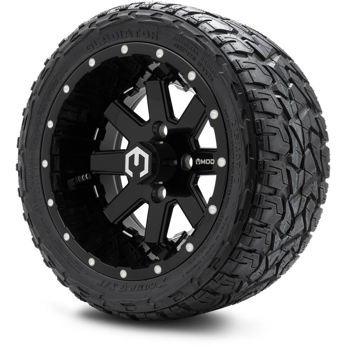 MODZ 12' Ambush Glossy Black - Tire and Wheel Combo