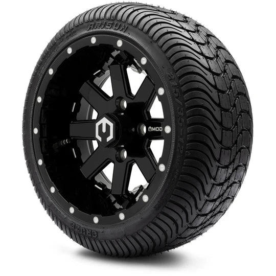 MODZ 12' Assault Glossy Black - Tire and Wheel Combo