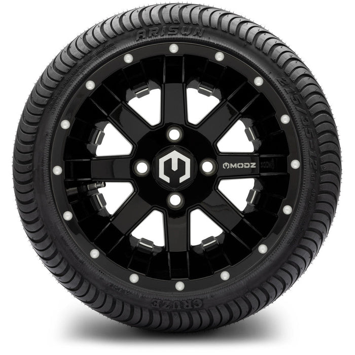 MODZ 12' Ambush Glossy Black - Tire and Wheel Combo