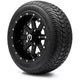 MODZ 12" Assault Glossy Black with Ball Mill Wheels & Street Tires Combo