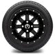 MODZ 12" Assault Glossy Black with Ball Mill Wheels & Street Tires Combo