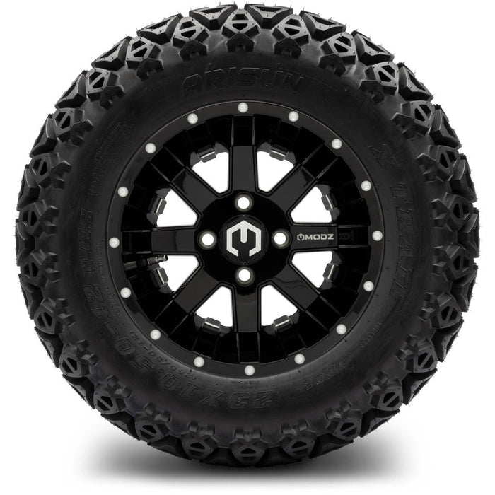 MODZ 12' Ambush Glossy Black - Tire and Wheel Combo