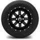 MODZ 12" Assault Glossy Black with Ball Mill Wheels & Street Tires Combo