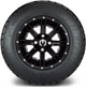 MODZ® 12" Assault Glossy Black with Ball Mill - Lifted Tires and Wheels Combo