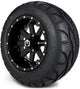 MODZ 12" Assault Glossy Black with Ball Mill Wheels & Street Tires Combo