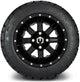 MODZ 12" Assault Glossy Black with Ball Mill Wheels & Street Tires Combo