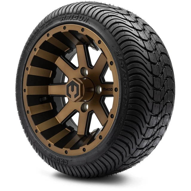 MODZ 12" Assault Matte Bronze Wheels & Street Tires Combo