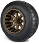 MODZ 12" Assault Matte Bronze Wheels & Street Tires Combo