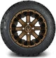 MODZ 12" Assault Matte Bronze Wheels & Street Tires Combo