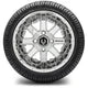 MODZ 12" Assault Chrome Wheels & Street Tires Combo