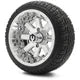 MODZ 12" Assault Chrome Wheels & Street Tires Combo