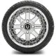 MODZ 12" Assault Chrome Wheels & Street Tires Combo