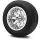 MODZ 12" Assault Chrome Wheels & Street Tires Combo