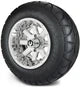 MODZ 12" Assault Chrome Wheels & Street Tires Combo
