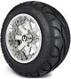 MODZ 12" Assault Chrome Wheels & Street Tires Combo