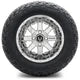 MODZ 12" Assault Chrome Wheels & Off-Road Tires Combo