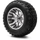 MODZ 12" Assault Machined Gunmetal Wheels & Off-Road Tires Combo