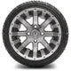 MODZ 12" Assault Machined Gunmetal Wheels & Street Tires Combo