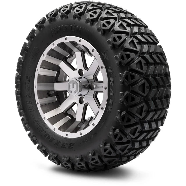 MODZ 12" Assault Machined Gunmetal Wheels & Off-Road Tires Combo